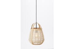 Hanglamp Ø32x44 cm JACINTO naturel