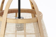 Hanglamp Ø32x44 cm JACINTO naturel