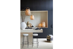 Hanglamp Ø32x44 cm JACINTO naturel