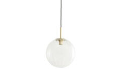 Hanging lamp Ø30 cm MAGDALA glass clear+gold