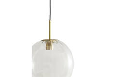 Hanging lamp Ø30 cm MAGDALA glass clear+gold