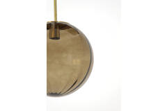 Hanging lamp Ø30 cm MAGDALA glass brown+gold