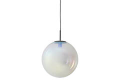 Hanging lamp Ø40 cm MEDINA glass rainbow+black