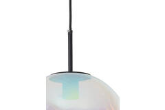 Hanging lamp Ø40 cm MEDINA glass rainbow+black