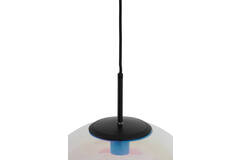 Hanging lamp Ø40 cm MEDINA glass rainbow+black