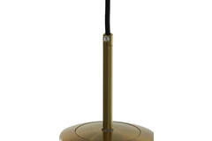 Hanglamp Ø30 cm MEDINA antiek brons+glas amber