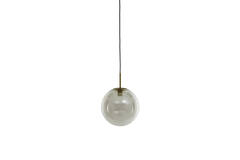 Hanging lamp Ø40 cm MEDINA antique bronze+glass clear