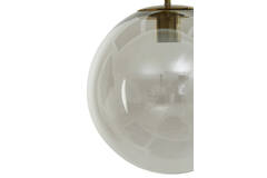 Hanging lamp Ø40 cm MEDINA antique bronze+glass clear