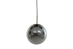 Hanging lamp Ø40 cm MEDINA antique bronze+smoked glass