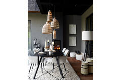 Hanging lamp Ø45x30 cm LATIKA seagrass natural