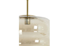 Hanging lamp Ø45x48 cm MISTY glass amber+gold