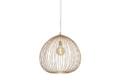 Hanglamp Ø56x55 cm RILANA mat beige