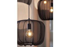 Hanging lamp Ø40x30 cm PLUMERIA black