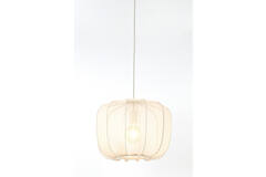 Hanglamp Ø40x30 cm PLUMERIA zand