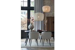 Hanging lamp Ø60x45 cm PLUMERIA sand