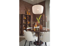 Hanging lamp Ø60x45 cm PLUMERIA sand
