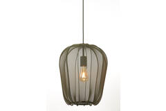 Hanging lamp Ø34x40 cm PLUMERIA dark green