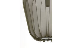 Hanging lamp Ø50x60 cm PLUMERIA dark green
