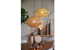Hanglamp Ø50x31 cm MALLOW jute naturel