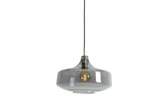 Hanglamp Ø39,5x27 cm SOLNA antiek brons+smoke glas
