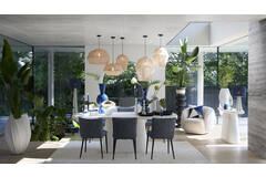 Hanging lamp Ø30x37 cm DEYA cream