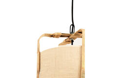 Hanglamp Ø37x66 cm SENDAI zand+bamboe naturel