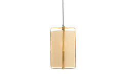 Hanglamp Ø37x66 cm SENDAI zand+bamboe naturel