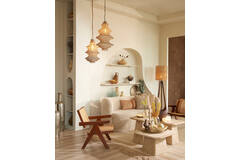 Hanging lamp Ø31x55 cm NAKISHA sand