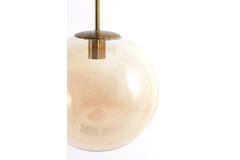 Hanging lamp 3L 120x30x30 cm MEDINA glass amber+gold