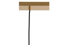 Hanging lamp 3L 120x30x30 cm MEDINA glass amber+gold