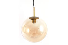 Hanging lamp 3L 120x30x30 cm MEDINA glass amber+gold