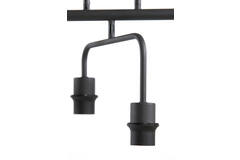 Hanglamp 6L 160x50x25 cm EDISA mat zwart