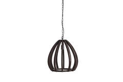 Hanglamp Ø40x42 cm BARSIA hout donker bruin