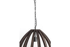 Hanglamp Ø40x42 cm BARSIA hout donker bruin