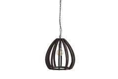Hanglamp Ø40x42 cm BARSIA hout donker bruin