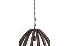 Hanglamp Ø50x54 cm BARSIA hout donker bruin