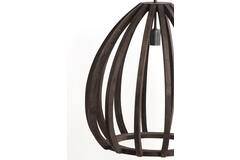 Hanglamp Ø50x54 cm BARSIA hout donker bruin