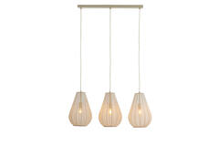 Hanging lamp 3L 80x8x40 cm ITELA sand