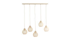 Hanglamp 5L 100x15x21,5 cm ELATI zand