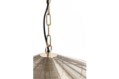 Hanging lamp Ø40x18 cm BAHOTO light gold
