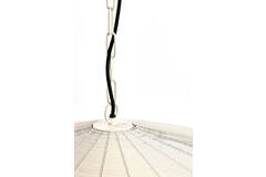 Hanging lamp Ø51x20 cm BAHOTO matt cream
