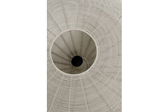 Hanging lamp Ø51x20 cm BAHOTO matt cream