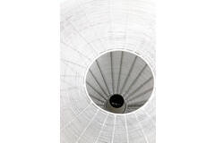 Hanging lamp Ø60x23 cm BAHOTO matt cream