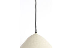 Hanglamp Ø32x20 cm ELIMO mat crème