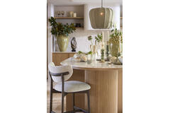 Hanging lamp Ø49,5x38 cm ZUBEDO olive green