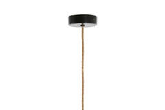 Hanglamp Ø50x50 cm MAKASSAR zijde crème