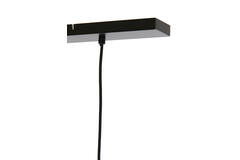 Hanging lamp 3L 120x30x21 cm SOLNA antiq bronze+smoked glass