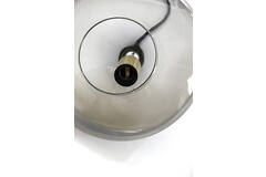 Hanging lamp 3L 120x30x21 cm SOLNA antiq bronze+smoked glass