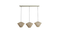 Hanging lamp 3L 120x42x130 cm FELIDA cream