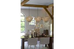 Hanging lamp 3L 120x42x130 cm FELIDA cream